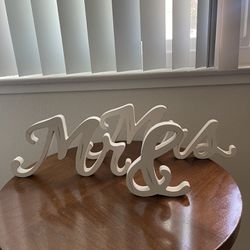 Mr And Mrs  Wedding Letters Sign 