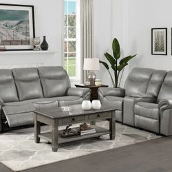 Mega Sale ! 2 PCS Macerata Collectin Sofa and Loveseat Recliner set-USB-Matching recliner chair also available- available in 2 colors  Now 1749.00 