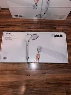 Windet Showering Rail Combo in Polished Chrome