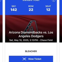 Diamondbacks and Dodgers Game May 10