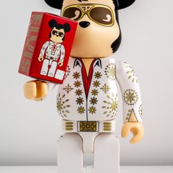 Bearbrick Be@rbrick Elvis Presley 400% & 100% by Medicom Toys 30th Anniversary 