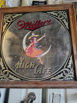 Miller High Life Vintage Bar Mirror Sign