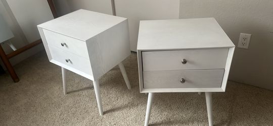 All Wood Twin End Tables
