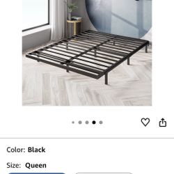 ZI NUS Queen Quick Lock Bunkie Board, Box Spring & Bed Slat Replacement, Metal Frame with Steel Slats, Easy Assembly