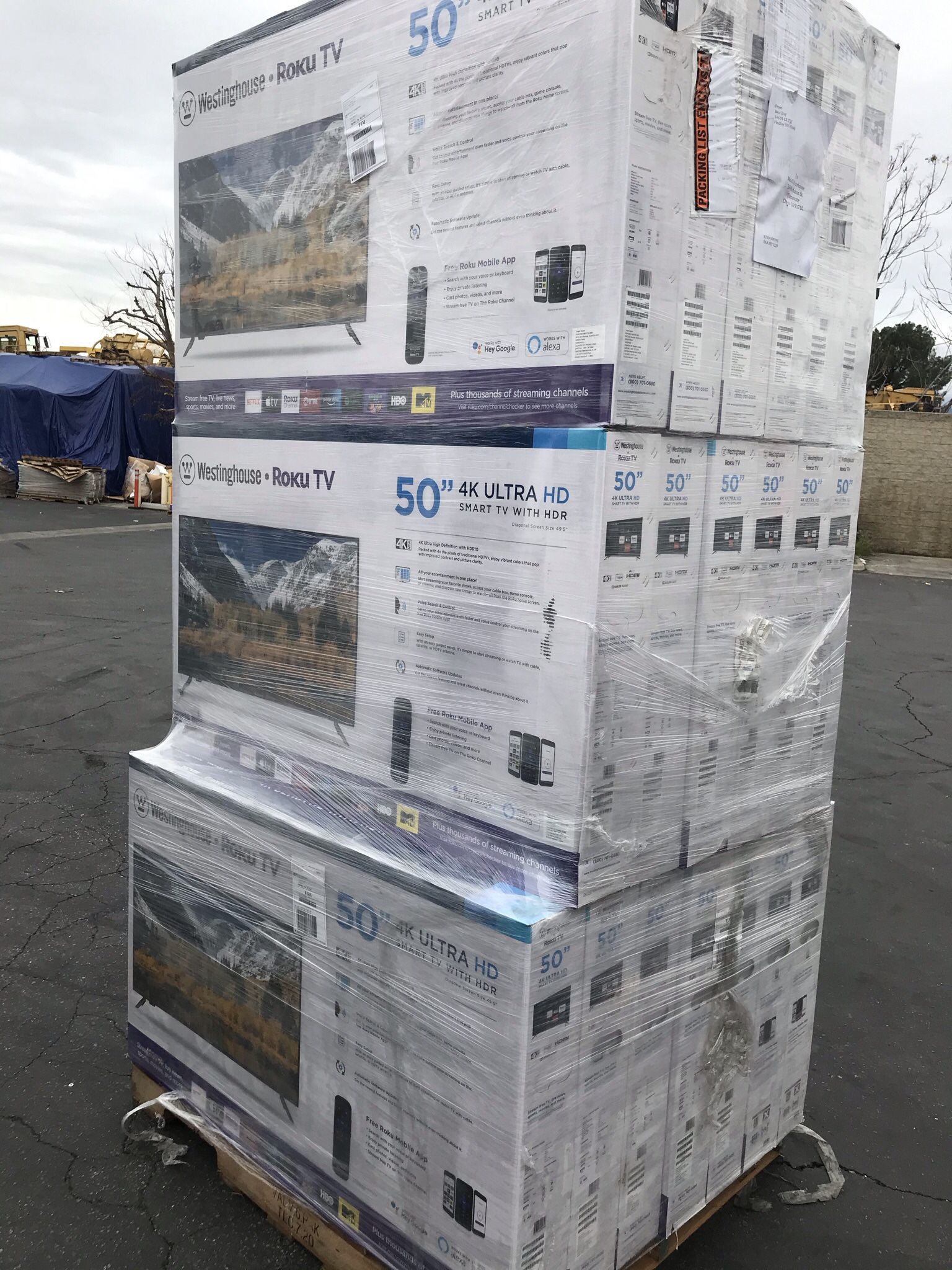 50” inch Westinghouse Roku UHDTV 4K