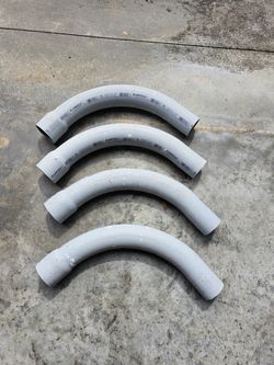 (2) - 2 Inch 90 Degree Electrical Conduit Elbows
