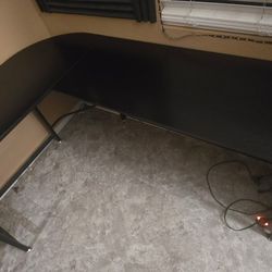 Black L Shaped Desk