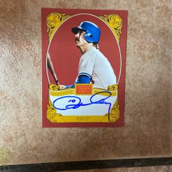 Ron Cey Autograph Card