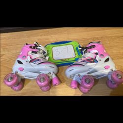 Rollerblades adjustable size 3-7, fit shoe size 3, 4, 5, 6, 7