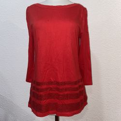 NWT red Tommy H Top