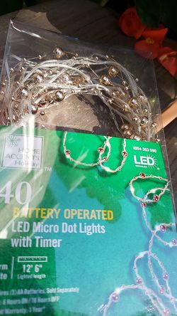 LED lights battery operated home decor