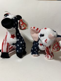Ty Beanie Babies – Righty & Lefty Political Set