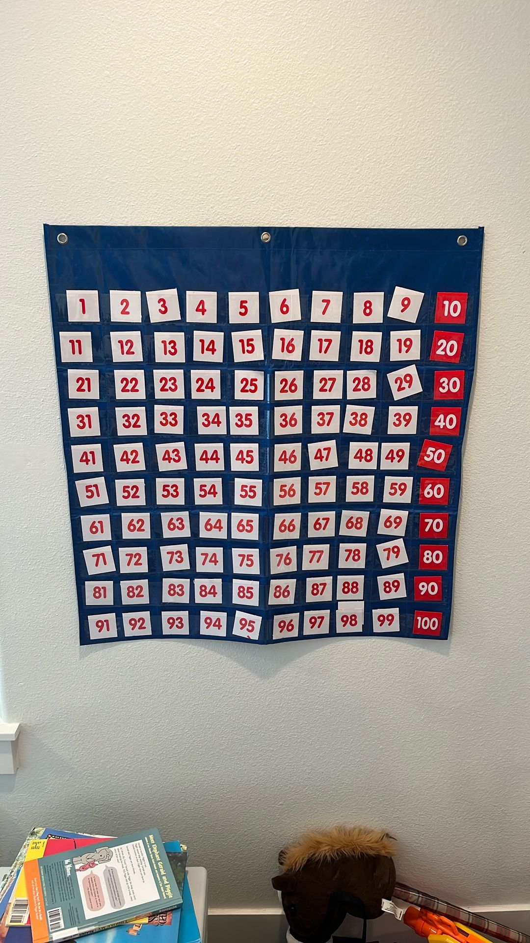Hanging 100s Chart