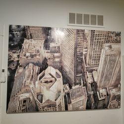 City building art frame