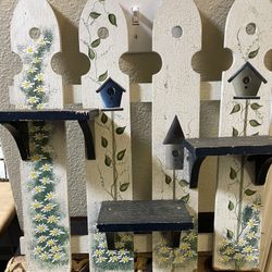 Picket Fence With Small Shelf