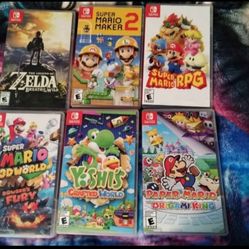 Nintendo Switch Games, $45 Each