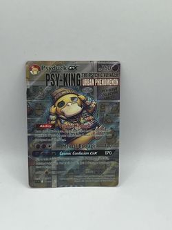 Non TCG Pokemon Psyduck Gx Fan Art Card