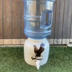 Ceramic water dispenser and 5 gallon water bottle