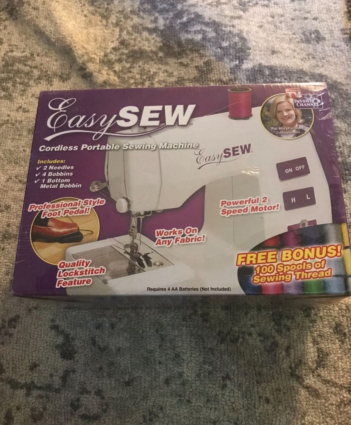 Brand New Sealed Easy Sew Cordless Portable Sewing Machine