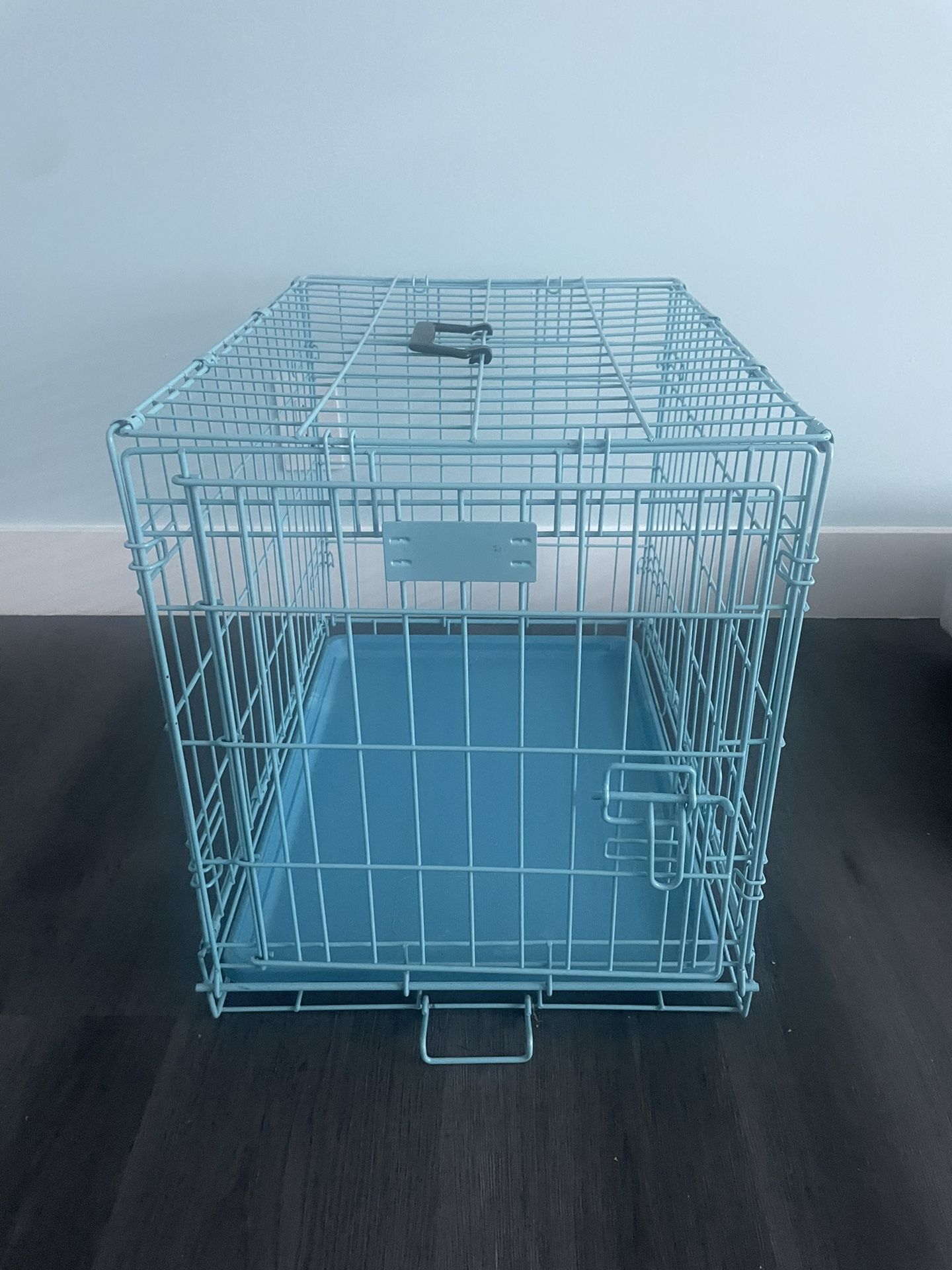 Blue Small Dog Kennel Indoor Metal Dog Crate 