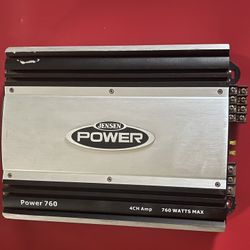 Jensen Power Stereo Four Channel Amplifier Power760 RV/Marine/Trailer
