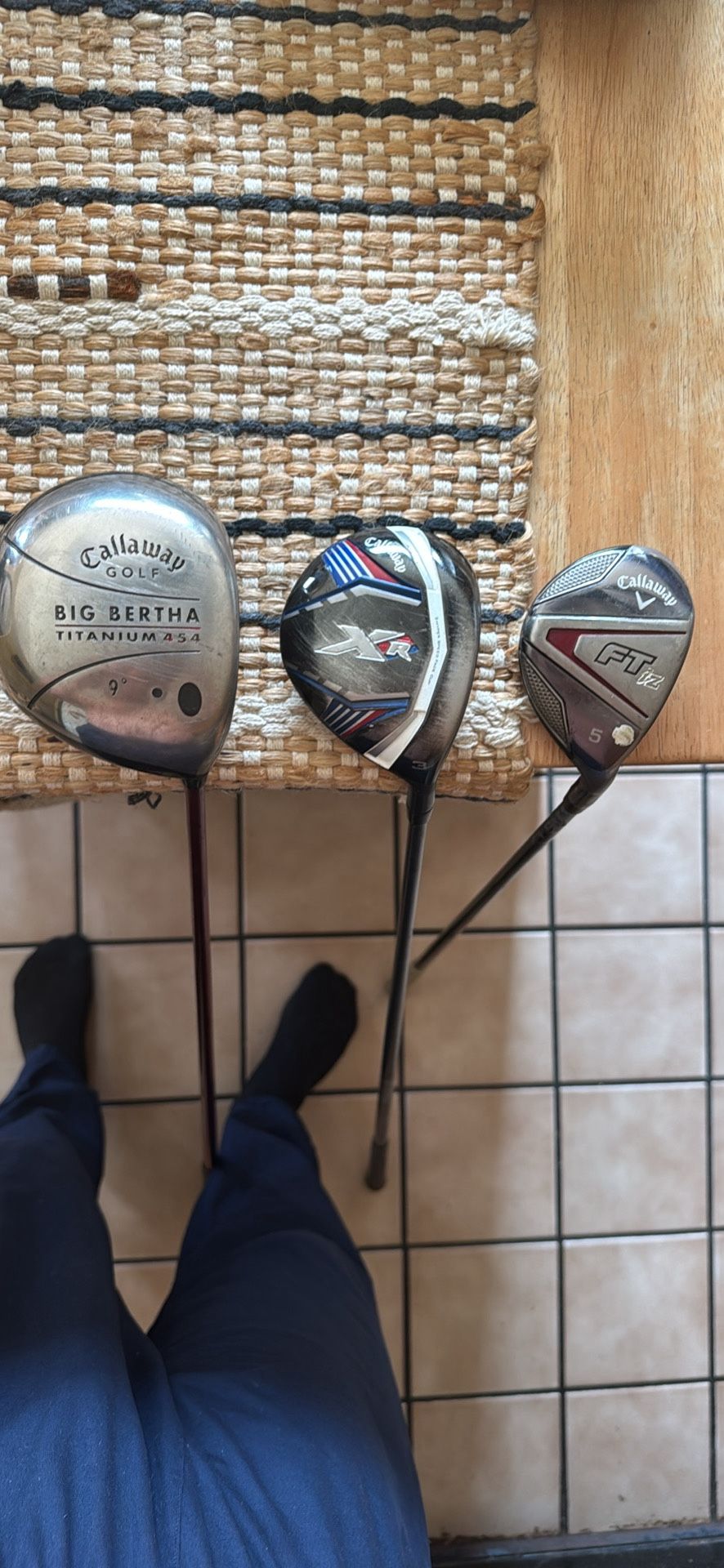 Callaway Driver, 3 Wood, and 5 Wood