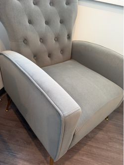 Gray armchair