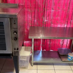 Oven, Mixer, Table 