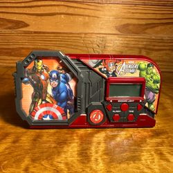 MARVEL AVENGERS light-up Alarm Clock Captain America Iron Man