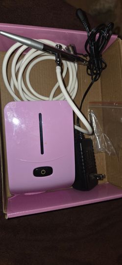 Pink mini airbrush compressor