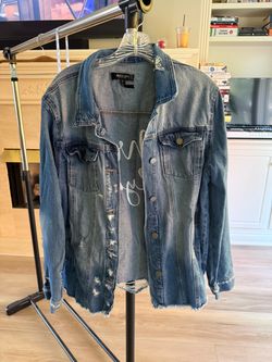 Black Label C'est Toi Distressed Denim Jacket