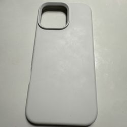 iPhone 16 Pro Max Case White Silicon