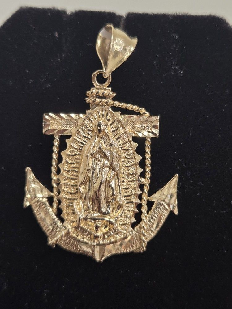 Virgin Mary Anchor Pendant