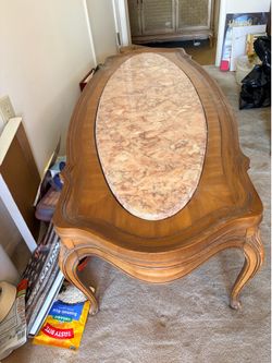 Marble coffee table