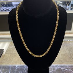 10k 43.9g 20” Rope Chain