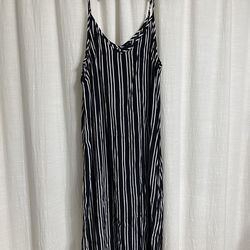 Who What Wear Women's Striped Black/White Dress Size M