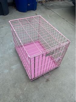 Dog cage or cat cage pink