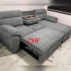 Modern oversized livingroom sectional pullout sleeper bed