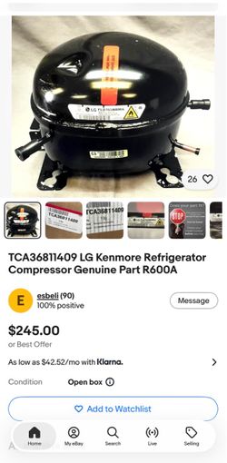 LG Refrigerator Compressor TCA(contact info removed)9