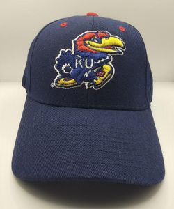 Kansas Jayhawks NCAA Zephyr Blue 7 1/8 Size Hat Cap New