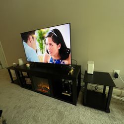Tv Stand With Electric Fire Place
