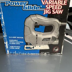 Power Glide Variable Speed Jig Saw. Corded