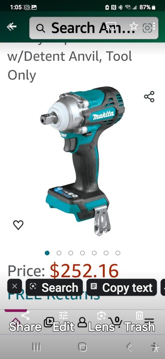 makita 1/2"Wrench Impact new Brushless Motor 2 speed 