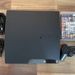 PS3 Slim 120 GB With 5 Games