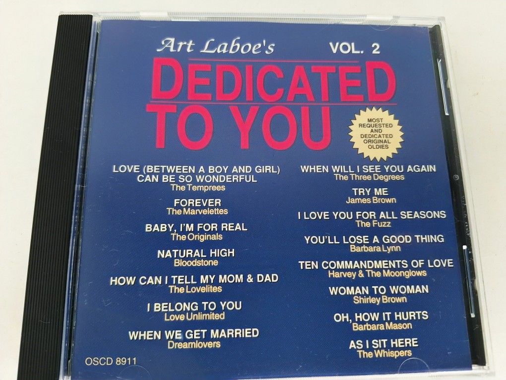 Art Laboe - Art Laboe's Dedicated to You, Vol. 2 CD 1992 First Release