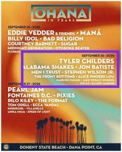 Saturday GA - Ohana Festival