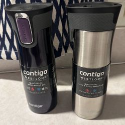 2 NIB Contigo Autoseal Travel Mugs
