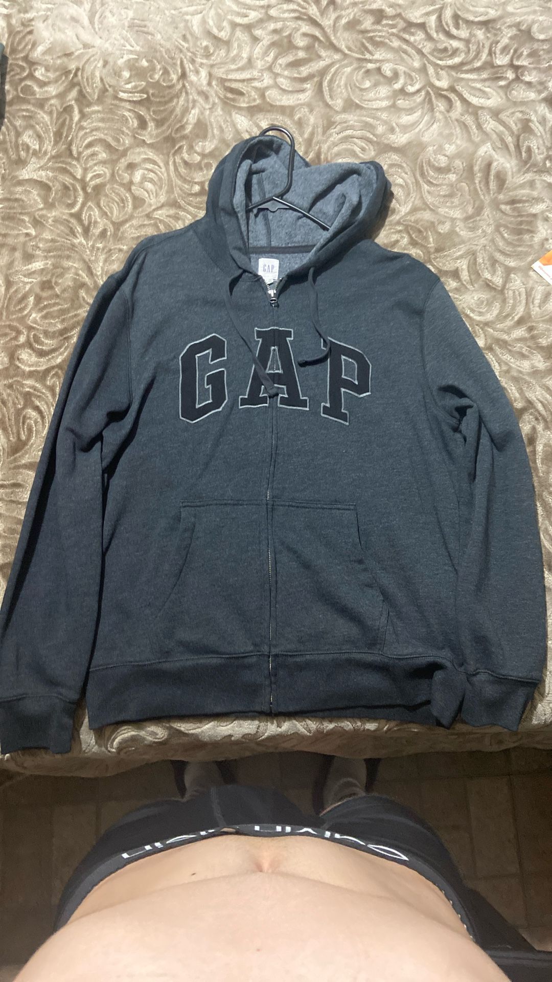 GAP gray zip up