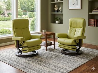 Excellent Condition! Ekornes Stressless Power Recliners and Ottomans…Delivery Available