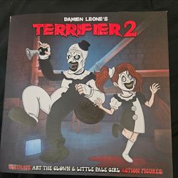 Neca terrifier 2 Art The Clown and little pale girl figures(*Not $1 Read Description)
